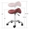 Saloniture Professional Ergonomic Saddle Stool - Adjustable Hydraulic Seat, Rolling Spa Salon, Massage, and Medical Office Chair with Swivel Wheels
